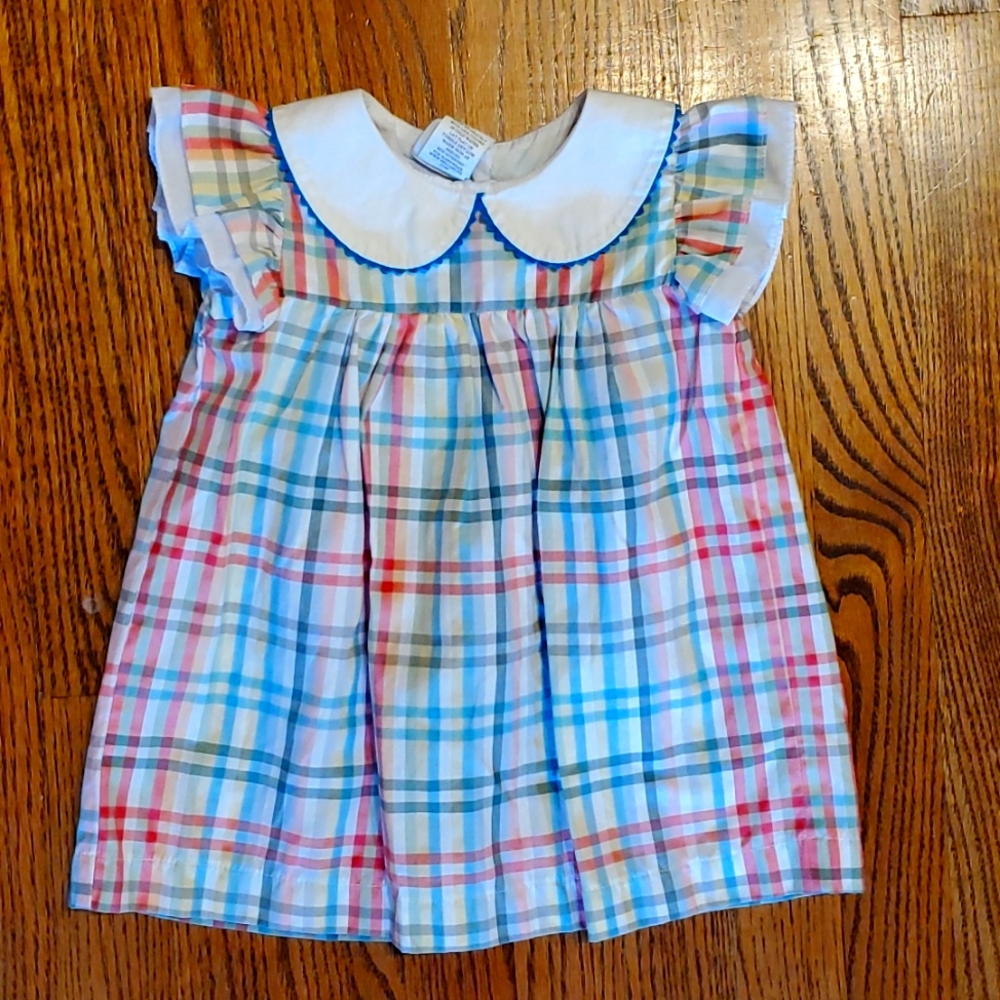 Bella Bliss baby girl plaid dress size 18mo
